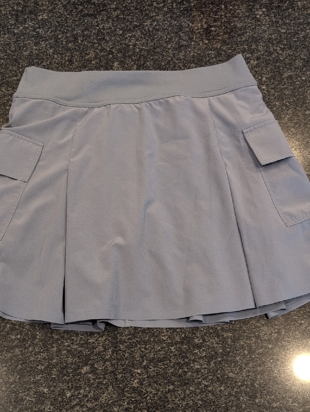 Zella Dusty Blue Athletic Skort with Stretch Waistband,  Girls Large (10/12)
